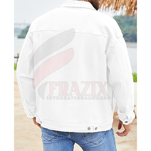 Veste Boxy en jean pour hommes à séchage rapide en gros à vendre en ligne Veste Boxy en jean en coton pour hommes - Product Image 2