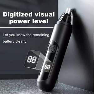 Tondeuse portable rechargeable USB pour sourcils, visage, oreilles et nez, avec lames à double tranchant et écran LED pour un nettoyage facile, idéale pour les camping-cars - Product Image 5