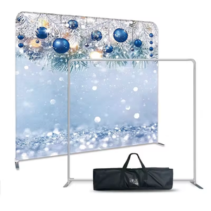 Fondale Personalizzato per Photobooth <span class=keywords><strong>con</strong></span> Struttura in Alluminio a Doppio Lato per Esposizioni Promozionali e Feste - Product Image 1