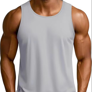 Las camisetas sin mangas de algodón transpirable para hombre más vendidas, Camisa sin mangas de verano para Fitness/chaleco informal, estilo moderno - Product Image 1