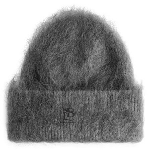 หมวกไหมพรมขนโมแฮร์แบบกำหนดเองสำหรับฤดูหนาว หมวกบีนนี่ขนฟูพร้อมปักโลโก้แบบ 3 มิติ ราคาถูก ขายส่งแบบ OEM - Product Image 1