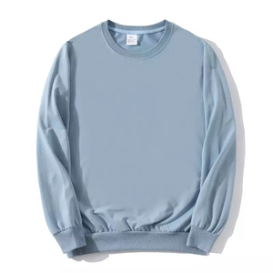 High Quality ODM Unisex <b>Fleece</b> Custom Logo Cotton Heavy Weight Crewneck <b>Lined</b> Windproof <b>Sweatshirt</b> Men - Product Image 4