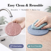 En stock : Lot de 6 sous-verres en silicone à prix réduit, idéal pour les événements, les agences et l'hôtellerie, personnalisable avec votre logo.