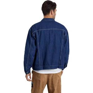 Chaqueta vaquera de talla grande de nuevo diseño para hombre chaqueta vaquera informal de secado rápido servicio OME chaqueta vaquera personalizada - Product Image 3