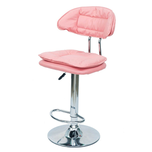 GAKJB-675 Contemporary <b>Bar</b> <b>Stool</b> with <b>Adjustable</b> Height Faux Leather Cushion Simple Design for Farmhouse or <b>Bar</b> Use - Product Image 3