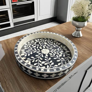 ถาดเสิร์ฟทำจากไม้คุณภาพสูงพร้อมแม่ของไข่มุกดาว - Product Image 4