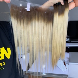 Pelo fino de bebé de la más alta calidad hueso recto personalizar Color Frontal y paquetes para hacer pelucas de pelo vietnamita real 2025 - Product Image 5