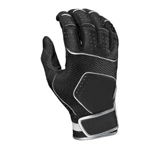 Guantes de bateo de béisbol y softbol de cuero suave con logotipo personalizado, superagarre, diseño transpirable, uso profesional, cierre de bucle de gancho - Product Image 4