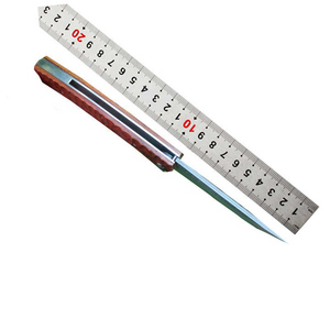 Couteau à lame fixe en acier Damas artisanal avec manche en bois pour un usage quotidien et en cuisine Édition pour collectionneurs - Product Image 3