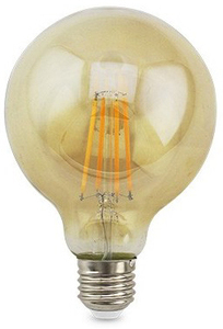 Lámpara Vintage Caramel LED con globo de cristal E27 7W 80x120mm. (GSC 200671005) - Product Image 1