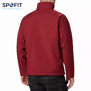 Winter Breathable <b>Canvas</b> Softshell Bomber Jacket Hooded Unisex Windproof Waterproof Custom Design Outdoor Sportswear Stand Front - Product Image 2