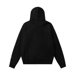 Muestra gratis 100% algodón blanco negro manga corta sudadera hombres gimnasio esencial Sudadera con capucha ropa deportiva camisetas - Product Image 2