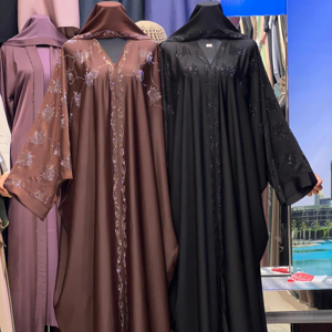 Nuevo 2025 Dubai Abaya lujo negro Abaya ropa islámica tradicional para mujeres Arabia Saudita Abaya ropa musulmana batas kimono - Product Image 1