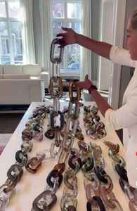 Adorable Bandeja Decorativa de Pared con Diseño Floral Art Deco, Cadena Acrílica, Paquete de Varias Piezas para el Hogar, Precio Competitivo al por Mayor - Product Image 2