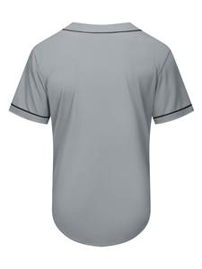 Camiseta de béisbol personalizada OEM, superventas, sublimación de algodón y uniforme con logotipo bordado para béisbol y sóftbol unisex - Product Image 3
