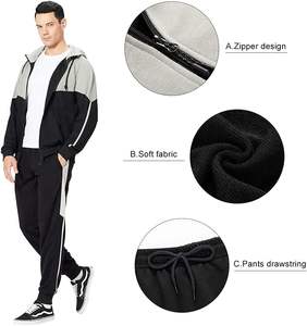 SUDADERO de algodón 100%, conjunto ligero con capucha, cierre de cordón, invierno, ecológico, lavado a la piedra, estampado de diamantes de imitación adornados - Product Image 5