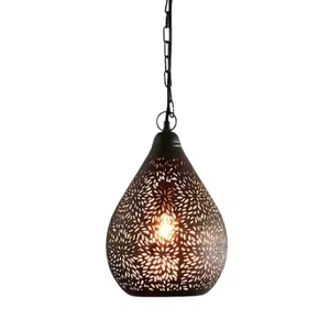 Lámpara colgante de diseño elegante, lámpara colgante marroquí decorativa, lámpara de metal hecha a mano, decorativa para boda de Azora Industries - Product Image 1