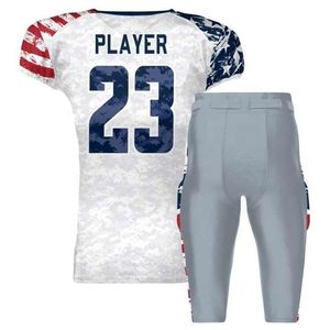 Conjunto completo personalizado de uniforme de fútbol Camiseta corta con estampado de técnicas de fútbol americano Camiseta para equipo Conjunto de fútbol personalizado - Product Image 6