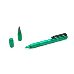 قلم جديد مبتكر نموذجي مع طرف كروي قابل لإعادة الملء ونقطة جرافيت قابلة للتبديل مصمم في إيطاليا لهدايا الأعمال وحدة خضراء