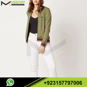 2024 nouveauté femmes Lettermen Varsity veste décontracté imperméable en cuir porter couleur unie - Product Image 4