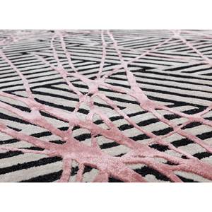 Tapis rectangulaire 3D gris et noir en laine et viscose tufté à la main Adrift Abstract pour salon et couloir - Tra-15236 - Product Image 3