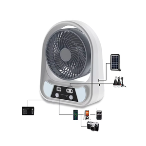 Ventilateur de table portable <span class=keywords><strong>TK</strong></span> & AMZ en promotion, 6/8 pouces, avec lumière LED, recharge solaire AC/DC, 110V/220V, rechargeable pour usage domestique et extérieur - Product Image 6