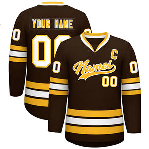 Vente chaude Nouvelle Arrivée Meilleure Qualité Hockey Sur Glace Vêtements De Sport Uniforme Personnalisé Nom De L'équipe Polyester Matériel Maillot De Hockey Sur Glace - Product Image 2