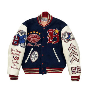 Chaqueta Lettermen de alta calidad hecha a medida para niños Diseño de béisbol Versity para hombres - Product Image 5