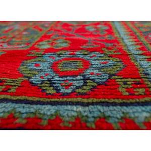 Alfombra Grande de Lana Anudada a Mano Aalam, Diseño Abstracto con Medallón Rojo Naranja, Rectangular, para el Hogar, Modelo Paem-327, para Entrada, Pasillo, Sala de Estar - Product Image 3