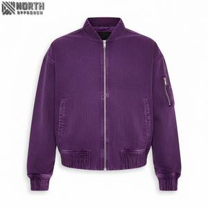 Veste en jean à logo personnalisé Street Wear Veste en jean oversize de haute qualité délavée à l'acide pour hommes - Product Image 1