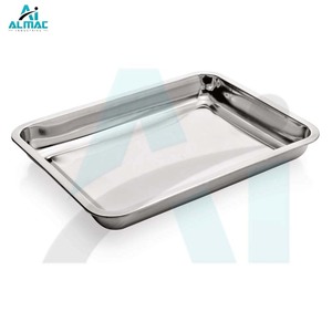 Bandeja de Instrumentos Médicos Universal de Acero Inoxidable de Grado Hospitalario ALMAC, Almacenamiento Seguro para Esterilización, Certificación CE, Uso Manual - Product Image 1