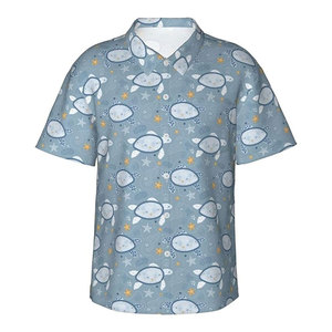 Vente en gros de chemise hawaïenne décontractée en coton imprimée personnalisée pour hommes, de plage, à fleurs, nouveau design, chemise à sublimation pour hommes - Product Image 3