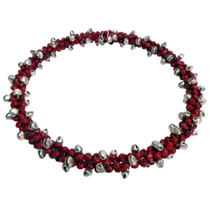 Design moderne Fer/Perles Ornement Suspendu de Noël Nickelé pour la Maison Vacances Décoration de Noël Fait à la Main en Vrac - Product Image 2