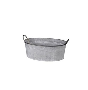 Elegante maceta galvanizada para organizar eventos rústicos, decoraciones florales al aire libre, jardinería de hierbas y estilo para el hogar - Product Image 3