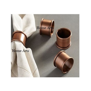 Ensemble de 3 anneaux à serviettes en laiton de qualité supérieure, pour la maison, l'hôtel, le restaurant, à prix imbattable - Product Image 3