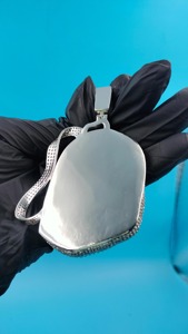 Elegante Colgante Hip Hop con Diamantes Moissanite VVS, Chapado en Oro sobre Plata 925, Diseño de Bolsa Personalizado a Precio de Mayoreo - Product Image 5