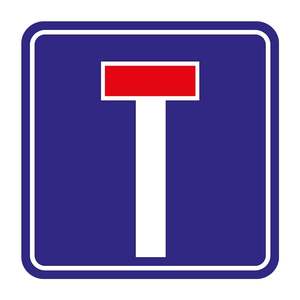 Señal de Tráfico Reflectante B-17 de PVC, Señal de Cierre de Vía, Advertencia de Precaución y Seguridad para Uso en Carreteras - Product Image 1