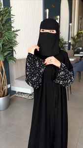 Élégant modeste brodé à la main femmes Designer manches chères Abayas formelle traditionnelle Dubaï robes tissu respirant - Product Image 2