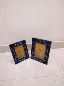 Cadre photo carré en bois massif écologique A4 8x10 Noyer Bois dur Art mural rustique pour mariage/anniversaire - Product Image 4