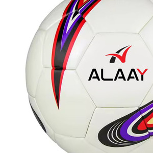 Alaay Ballon de football supérieur Taille 4/5 PU épaissi thermocollé OEM Logo Design Fabricant Vente en gros directe pour les allumettes - Product Image 4