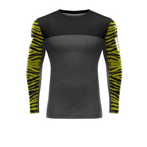 Sublimation Printed Spandex Bjj Quick-dry Men Compression Shirt <b>Top</b> <b>Long</b> <b>Sleeve</b> <b>Sports</b> Running Dry Rash Guard Haus Industries - Product Image 2
