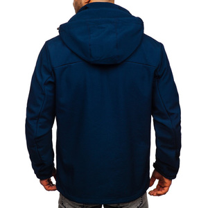 Nouveau modèle, vestes softshell à manches longues bon marché pour hommes/OEM, vestes décontractées à la mode avec impression de votre propre logo pour hommes - Product Image 2