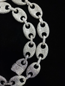 Vente chaude de qualité supérieure 18mm en argent sterling 925 clouté chaîne Cubain pour hommes disponible au prix de gros auprès de l'exportateur indien - Product Image 5