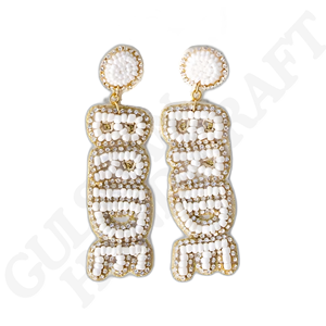 Pendientes bordados en forma de pájaro multicolor hechos a mano, joyería inspirada en la naturaleza Bohemia - Product Image 5