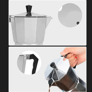เครื่องชงกาแฟเอสเพรสโซ่แบบใช้บนเตาแก๊ส 300 มล. สำหรับบาริสต้า - คละสี - Product Image 3