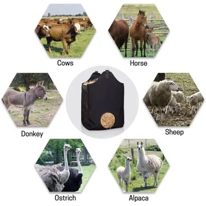 Sac à foin pour chevaux de qualité supérieure avec sangles réglables, solution d'alimentation durable et facile à utiliser pour les stalles et les voyages - Product Image 6