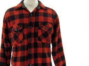 Camisas de algodón de franela de manga larga con diseños atractivos para hombres Logotipos de impresión personalizados de punto con cierre de botón cubierto - Product Image 3