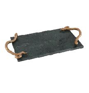 Meilleure vente plateau de service en marbre de qualité supérieure prix de gros personnalisation de décoration de table à manger de luxe moderne - Product Image 1