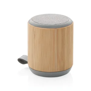 Altavoz Inalámbrico de Bambú de 3W, Gadget USB Promocional Sostenible para Merchandising - Product Image 1