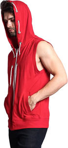 Unique design long sleeves customized <b>sleeveless</b> <b>hoodie</b> OEM OMD service custom hoodies - Product Image 6